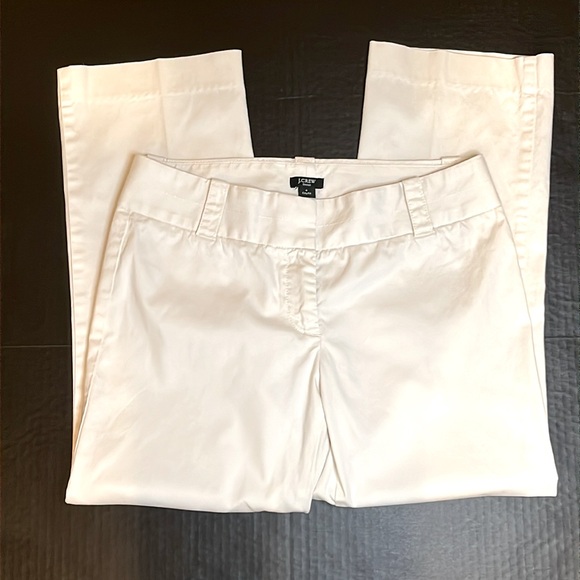 J. CREW Pants Women’s Size 4 City Fit White Stretch. Cotton/spandex. - Picture 3 of 10